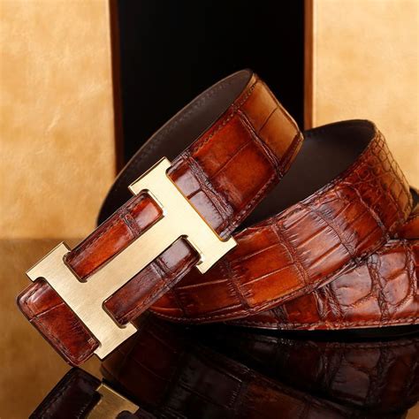 hermes aligator belt|authentic hermes men's belt.